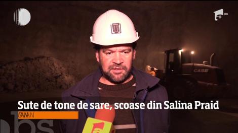 Sute de tone de sare, scoase din Salina Praid