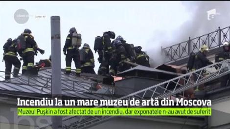 Incendiu la un mare muzeu de artă din Moscova