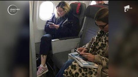 Madonna călătorește low-cost! Artista a zburat la Lisabona să își vadă fiul adoptiv
