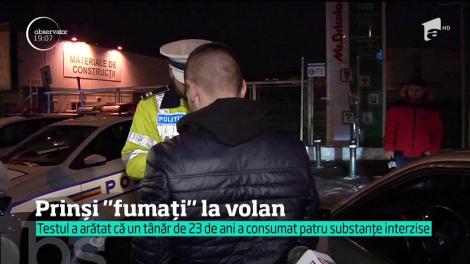 Noapte grea pentru poliţişti şi câţiva tineri opriţi în traficul din Capitală. Testul antidrog a fost picat de mai mulţi şoferi