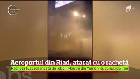 Alertă GENERALĂ! Aeroportul A FOST ATACAT!!! Autoritățile din Riad sunt bulversate de racheta care a aterizat în țară!