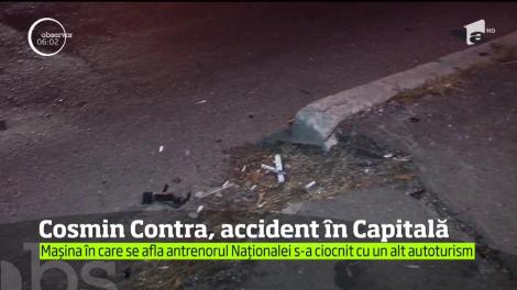 Cosmin Contra, accident în Capitală