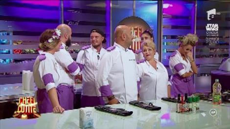 Surpriză la masa degustătorilor! ”E groasă! Ăștia știu totul despre mâncare, sunt prieteni ai bucătarilor!” Chefii, puși în dificultate