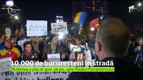 Protest de amploare în Capitală, în ajunul şedinţei extraordinare a Guvernului!