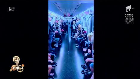 Surpriză uriașă pentru călătorii din metrou! S-a lăsat cu show de zile mari pentru cei prezenți! „Sigur e un corporatist ceva”