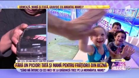 Fără un picior se zbate, de unul singur, să-şi crească copiii: ”Ne plouă în casă, fumul iese în casă. De frică, nici nu fac focul”