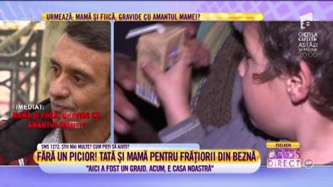 Fără un picior se zbate, de unul singur, să-şi crească copiii, după ce mama lor a fostă răpusă de o boală nemiloasă!