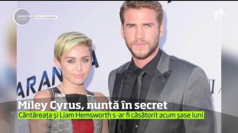 Miley Cyrus nu mai este o femeie liberă. O sursă din anturajul ei a confirmat faptul că, Miley şi Liam Hemsworth au devenit soţ şi soţie