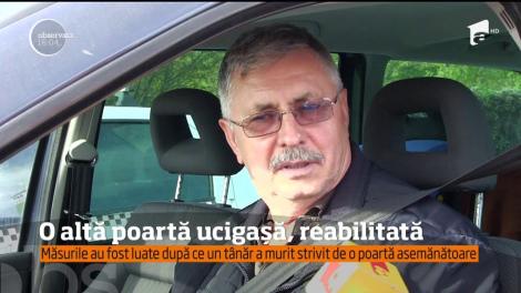 O altă poartă, posibil ucigasă, reabilitată de autorităţile din Timişoara. Un tânăr a murit strivit de o poartă asemănătoare