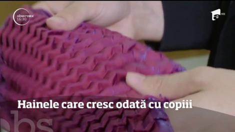 Asta e invenția mileniului! Un designer a realizat hainele care cresc odată cu copiii: Cum e posibil?
