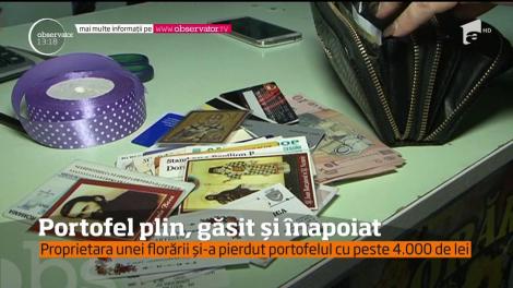 Un portofel cu peste 4 mii de lei şi toate actele în el a fost pierdut de patroana unei florării pe o stradă din Târgu Mureş