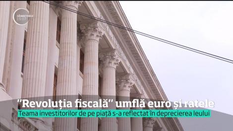 "Revoluţia fiscală" umflă euro și ratele! BNR estimează că în ianuarie 2018 va fi un vârf de inflație