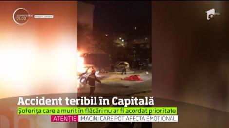 Accident înfiorător în Capitală