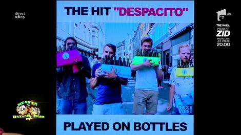 Cea mai tare senzație a momentului! Ți-ai imaginat vreodată cum sună „Despacito” cântat la sticle de bere?