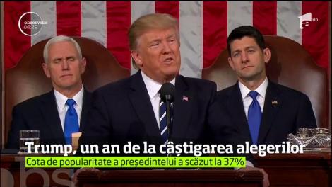 Se împlineşte un an de când Donald Trump a fost ales preşedinte al Statelor Unite