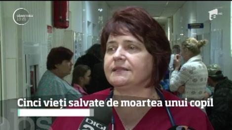 Cinci vieți salvate de moartea unui copil