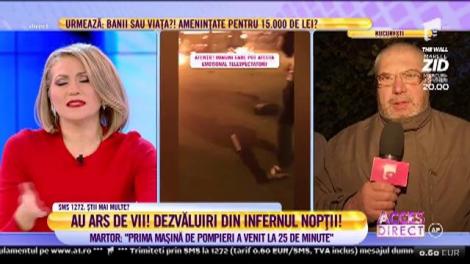 Martor la accidentul teribil din Capitală: "Prima mașină de pompieri a venit la 25 de minute"