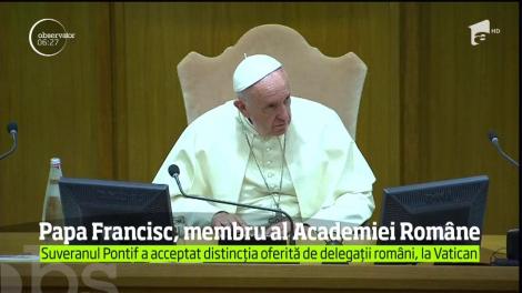 Papa Francisc va fi membru de onoare al Academiei Române