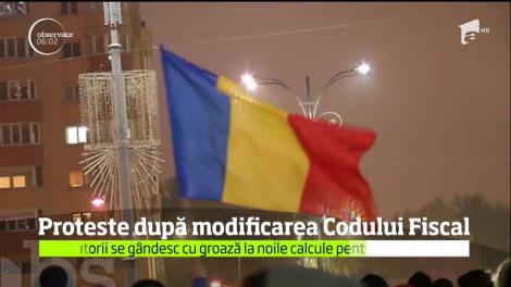 Revoluţia Fiscală a scos o mulţime de români în stradă