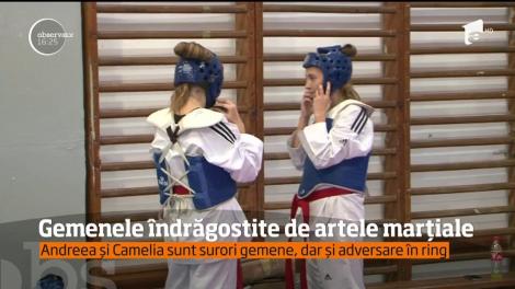 Andreea și Camelia, gemenele îndrăgostite de artele marțiale