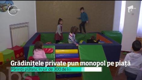 Grădinițele private pun monopol pe piață