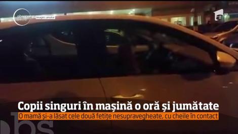 O mamă din Constanţa şi-a lăsat fetiţele în maşină aproape 2 ore, ca să-şi poată face liniştită cumpărăturile!