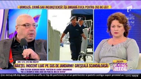 Georgian Enache, purtător de cuvânt Jandarmerie, despre copilul luat pe sus: "Nu s-a întâmplat nimic grav din punctul meu de vedere"