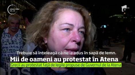 Protest de amploare la Atena
