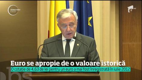 Euro se apropie de o valoare istorică