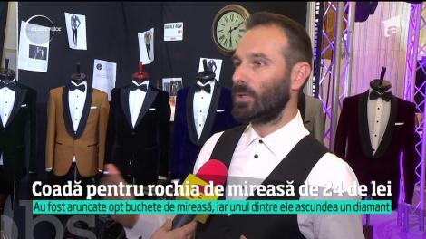 Coadă pentru rochia de mireasă de 24 de lei