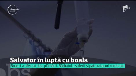 Și eroii care salvează vieţi au nevoie de ajutor. Timp de 21 de ani s-a luptat cu flăcările, de trei săptămâni se luptă cu o boală cruntă