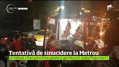 Clipe de panică la Metrou, după ce un tânăr ar fi încercat să-şi ia viaţa