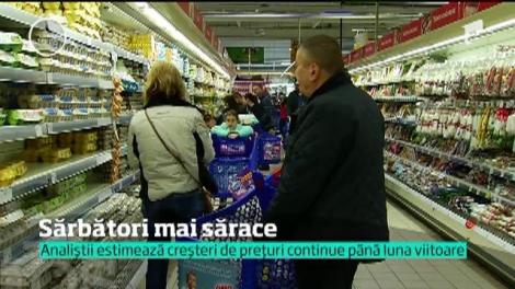 Vom avea sărbători mai sărace, cu preţuri care vor exploda chiar înainte de Crăciun. Ce alimente se scumpesc din nou