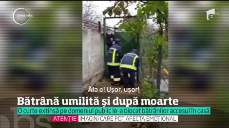 Bătrână umilită și după moarte