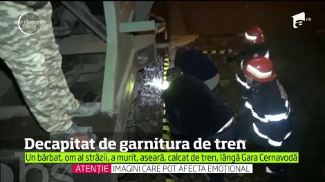 Descoperire teribilă în apropiere de gara din Cernavodă! Un bărbat a fost sfârtecat de tren