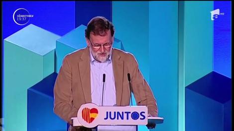 Premierul spaniol Mariano Rahoi, vizită în Barcelona, în plină criză