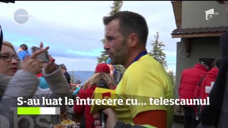 Zeci de alergători montani s-au luat la întrecere cu telescaunul din Munţii Parâng!