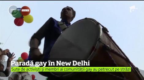 A fost petrecere pe străzile din New Delhi