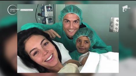 Cristiano Ronaldo, tată pentru a patra oară. Soția sa a născut o fetiță