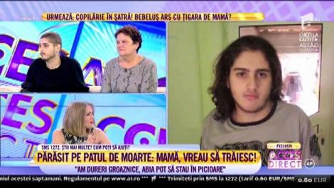 Drama lui Dorian: "Am dureri groaznice, abia pot să stau în picioare"