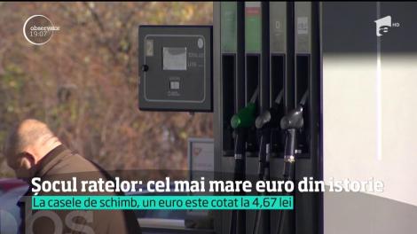 Leul s-a prăbuşit. Euro a ajuns la cel mai mare nivel din istorie