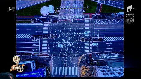 Smiley News: Intersecția din Timișoara, de neînțeles. Tu știi ce reprezintă marcajele rutiere din video?