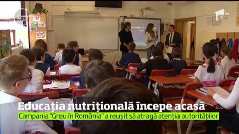Suntem ceea ce mâncăm. Din păcate însă, în România, lipsa educaţiei nutriţionale în şcoli se traduce într-o realitate cruntă