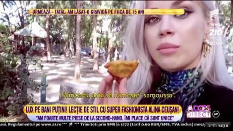 Poți să fii la modă și cu haine cumpărate din second-hand! Lecție de stil cu super fashionista Alina Ceușan!