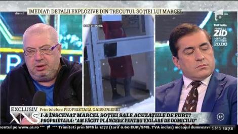 Proprietara garsonierei în care a locuit Maria Constantin: "Am făcut plângere pentru violare de domiciliu. Nu o iert pe soţia lui Marcel"