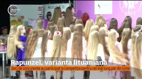 Peste 100 de reprezentante ale sexului frumos din Lituania s-au întrecut în cadrul unei competiţii de lungime a părului!