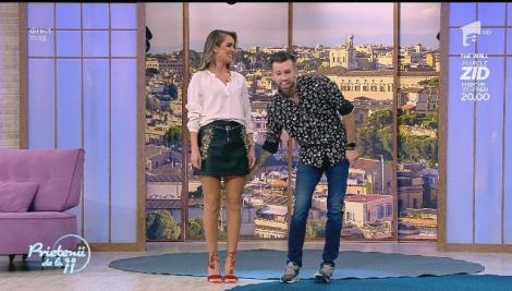 Diana Munteanu, atinsă și surprinsă de Ristei: ”M-ai făcut să-mi dai căldură... Asta e, m-am ars!”