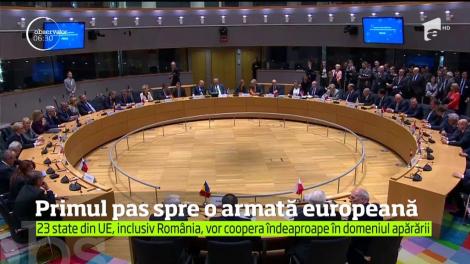 România se numără printre cele 23 de state ale Uniunii Europene care participă la Procesul de Cooperare Structurată Permanentă