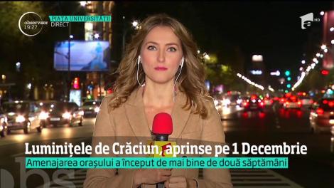 Luminiţele de Crăciun se vor aprinde pe 1 Decembrie