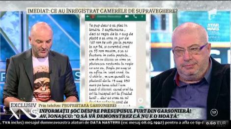 Informaţii şoc despre presupusul furt din garsonieră! Mesajele care schimbă total situaţia Mariei Constantin!